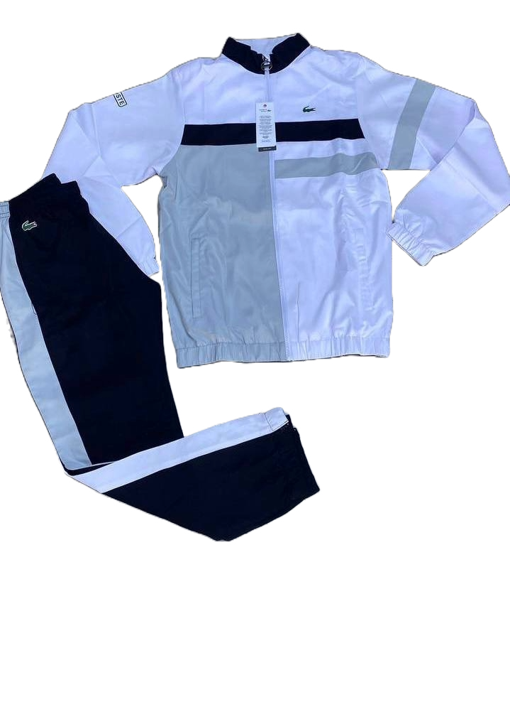Tuta lacoste grey&white