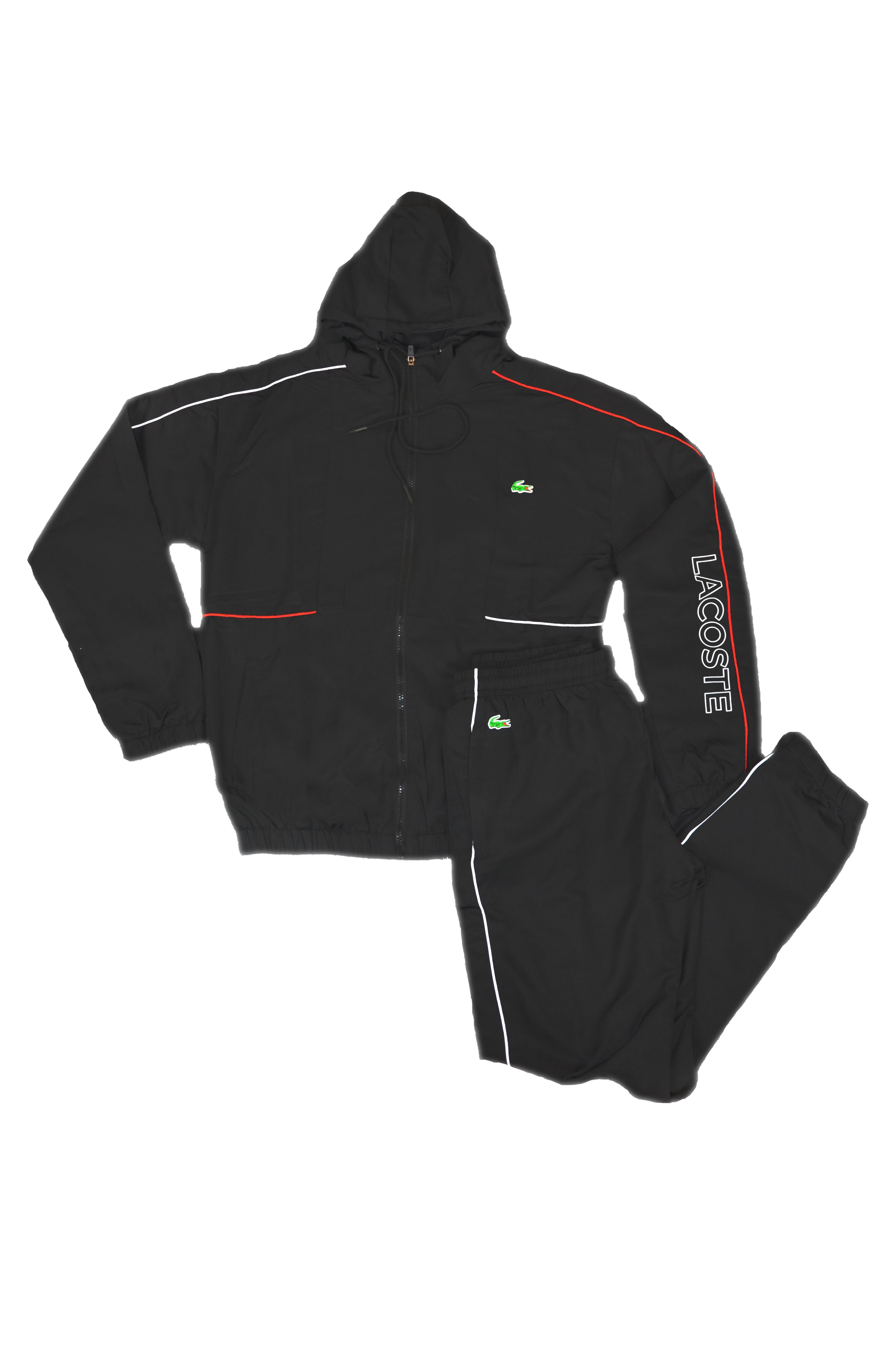 Tuta lacoste black krokodile