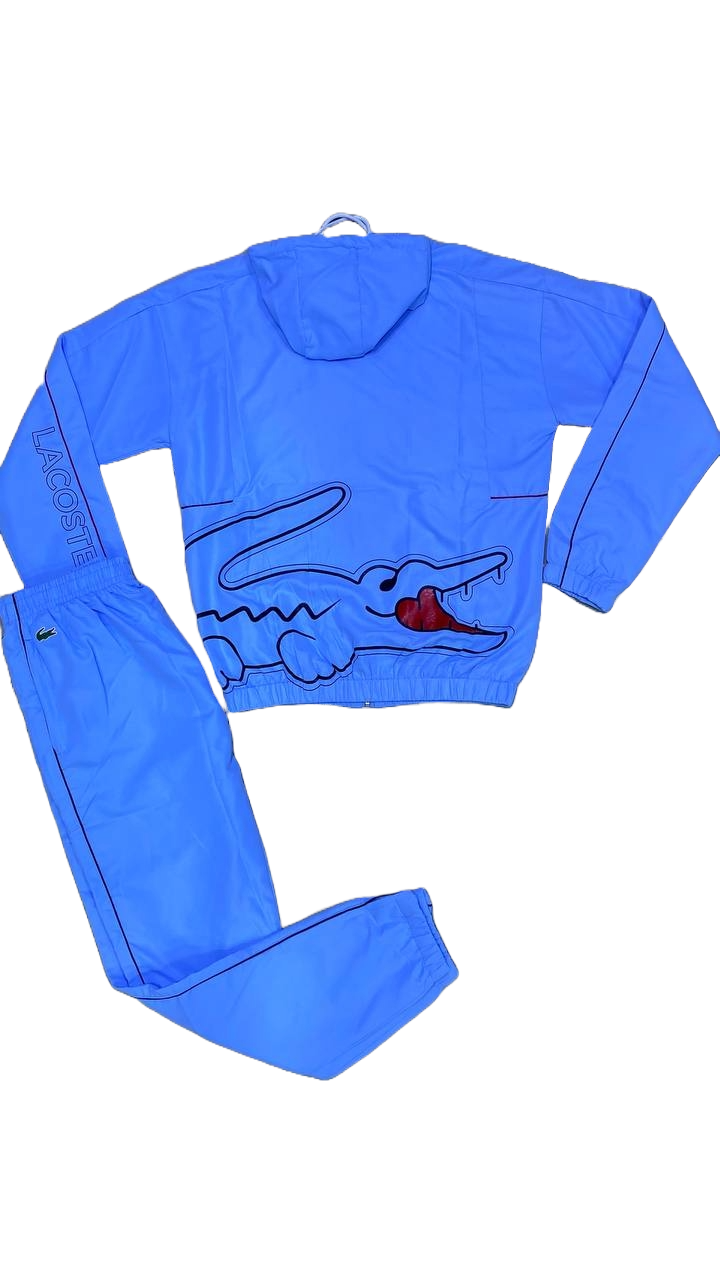 Tuta lacoste azzurra krokodile