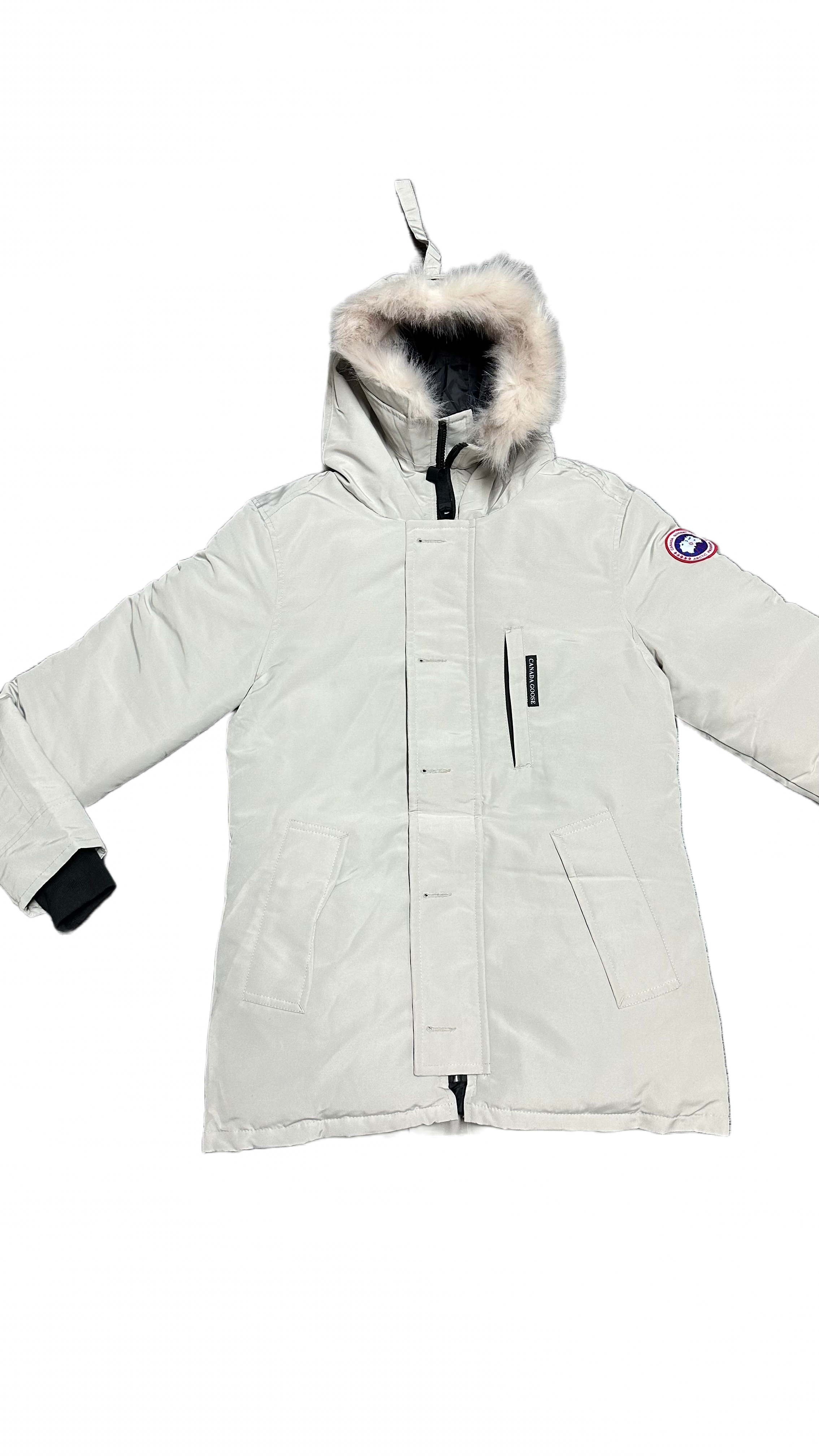 Canada goose white parka￼