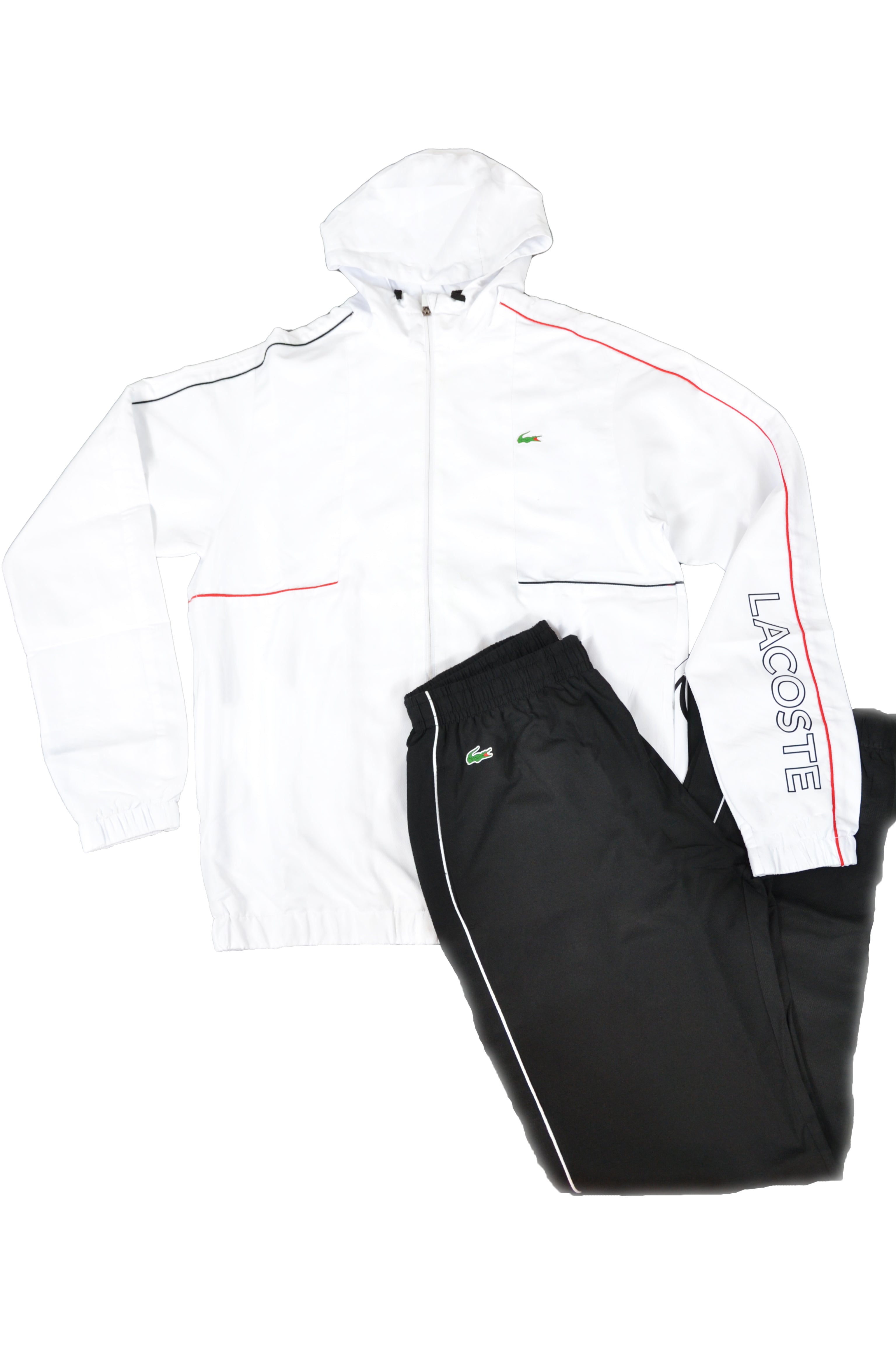 Tuta Lacoste white krokodile